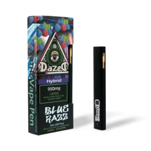 DazeD8 Blue Razz Delta 8 Disposable Vape 1G