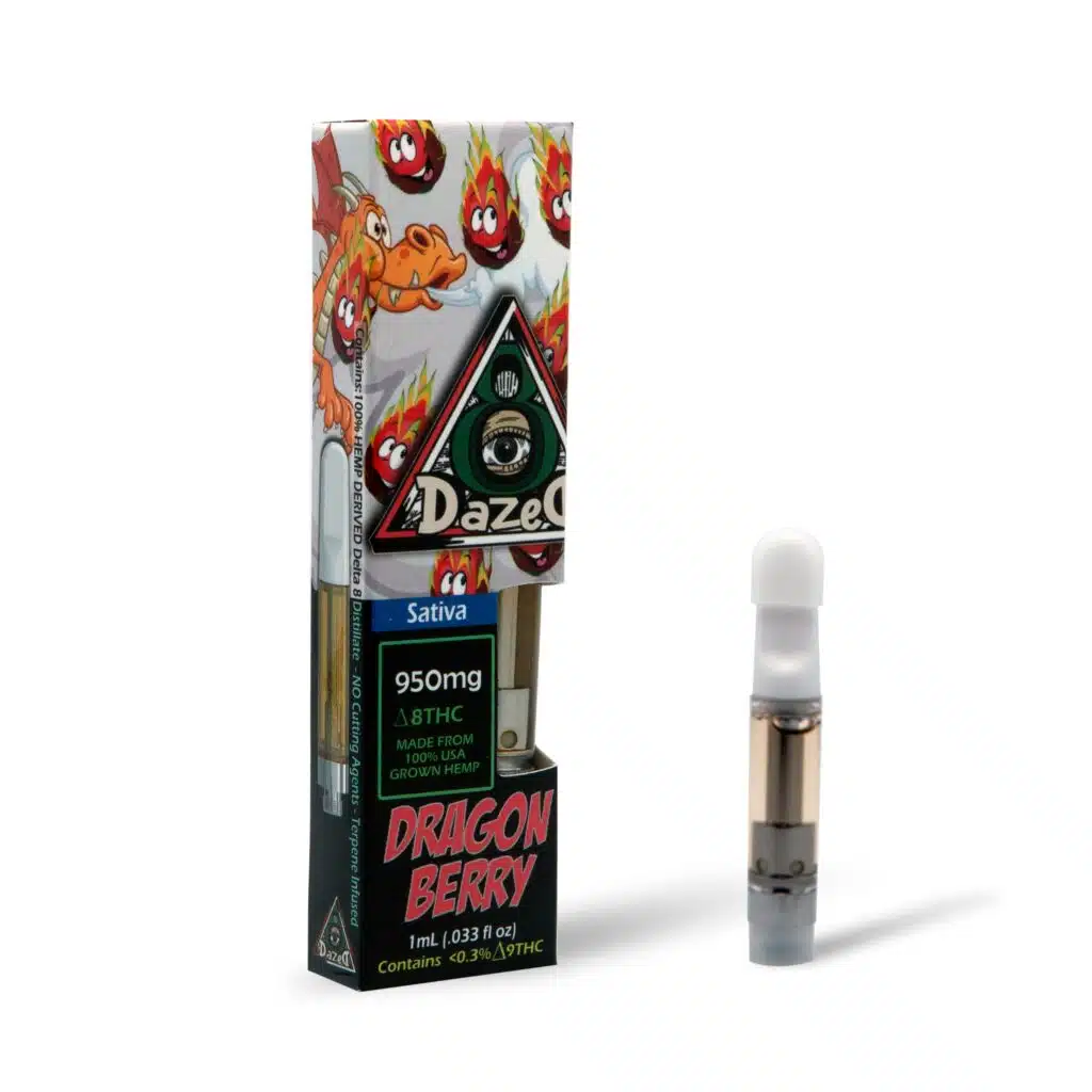 DazeD8 Dragon Berry Delta 8 Cartridge (1g)