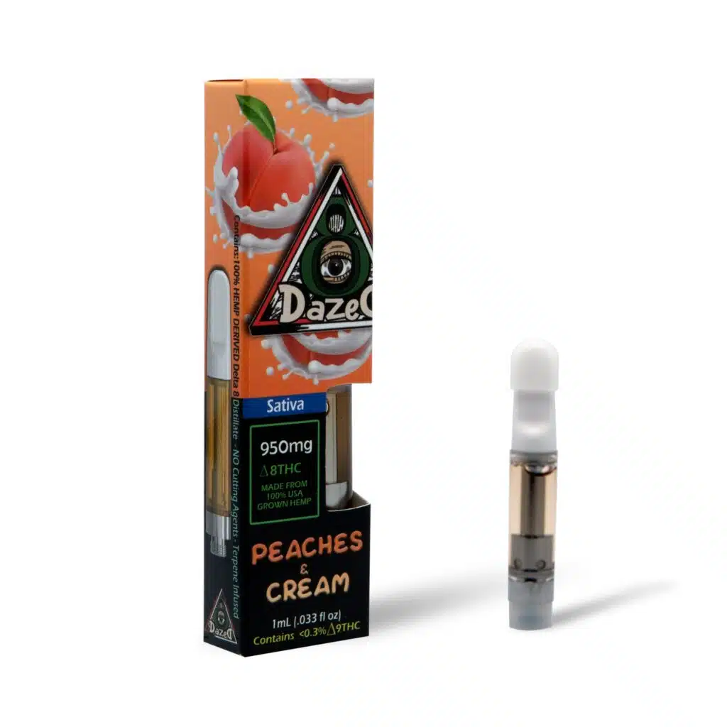 DazeD8 Peaches & Cream Delta 8 Cartridge (1g)