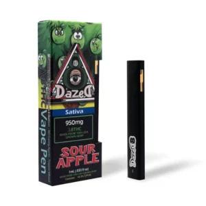 DazeD8 Sour Apple Delta 8 Disposable (1g)