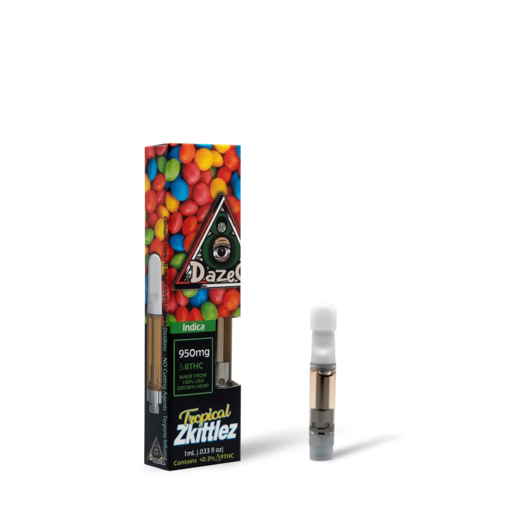 DazeD8 Tropical Zkittlez Delta 8 Cartridge (1g)