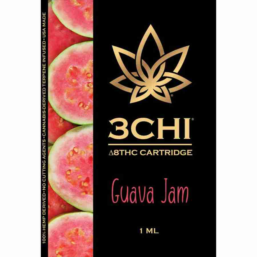 products 3chi cartridges guava jam 1g delta 8 cartridge 28912217882830