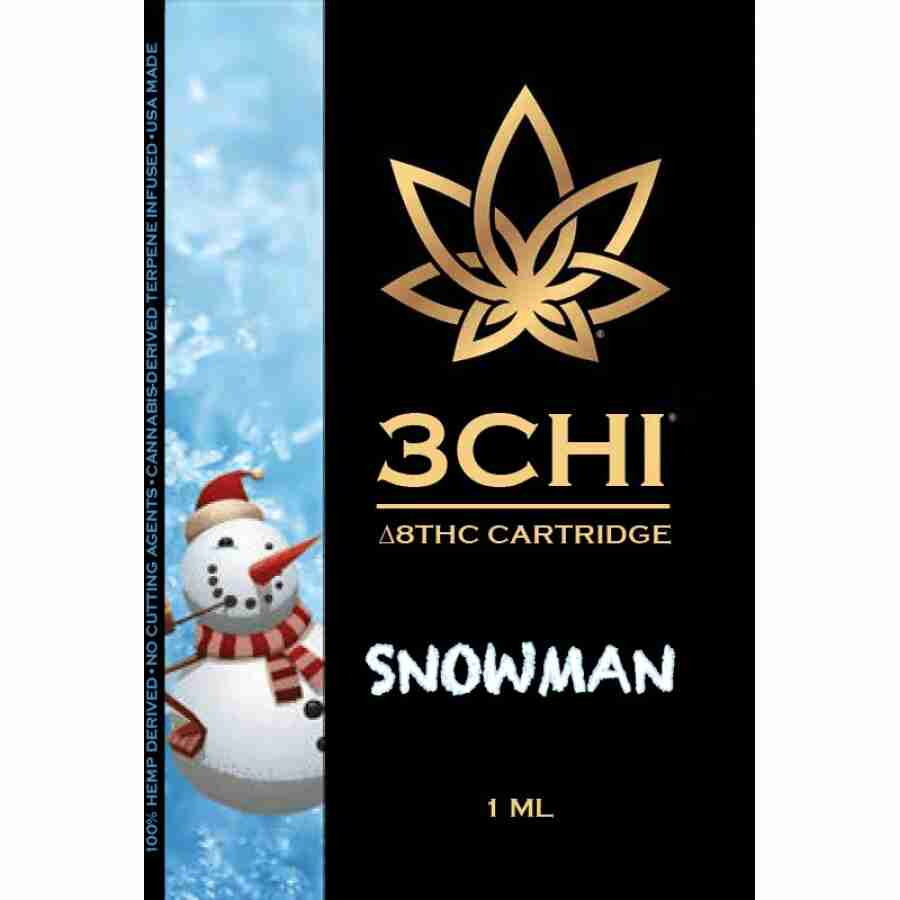 products 3chi cartridges snowman cdt 1g delta 8 cartridge 28956534177998