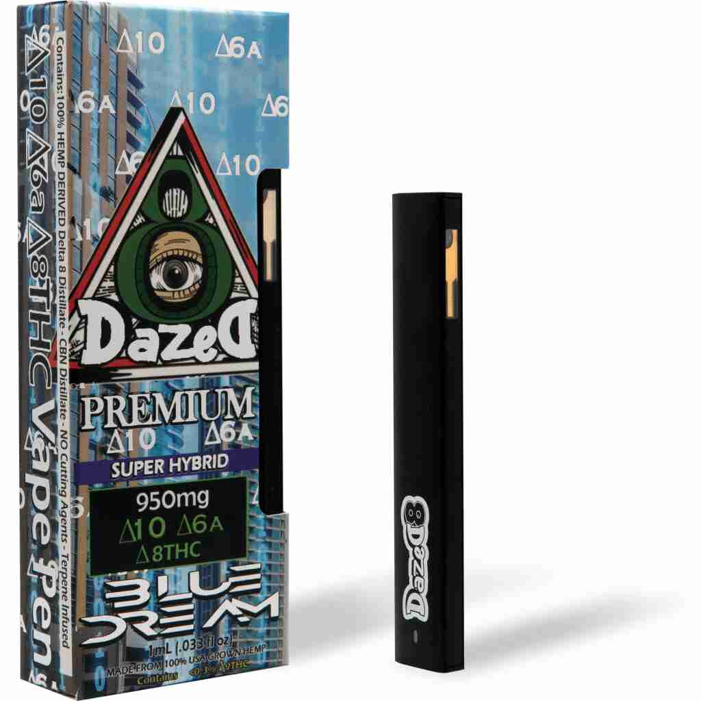 Dazed8 Blue Dream D8 Delta 10 Disposable Vape Pen 1 Gram