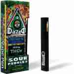 Buy DazeD8 Sour Pebbles Rechargeable Delta 8 THCV Premium Disposable (1 Gram)