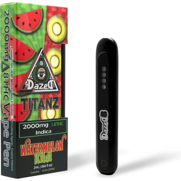 products dazed8 disposables watermelon kiwi 2g delta 8 titanz disposable 29012303970510