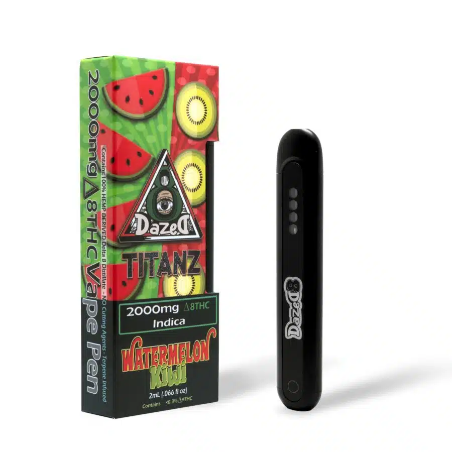 products dazed8 disposables watermelon kiwi 2g delta 8 titanz disposable 29012303970510