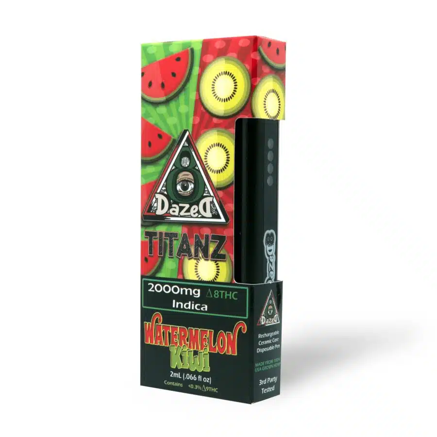 products dazed8 disposables watermelon kiwi 2g delta 8 titanz disposable 29012314161358