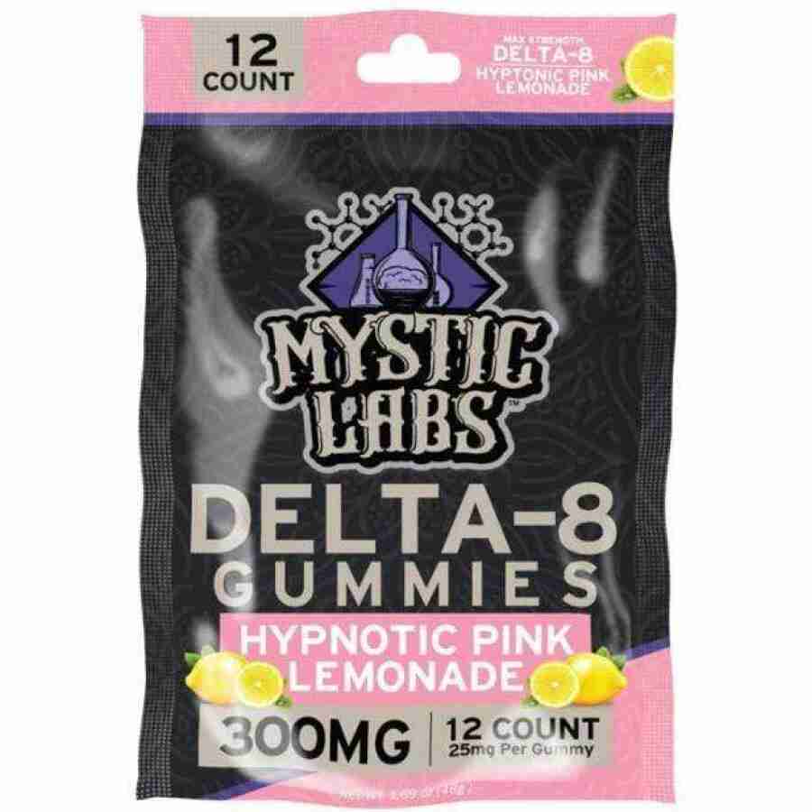 products mystic labs edibles hypnotic pink lemonade 25mg gummies 12 28950454075598