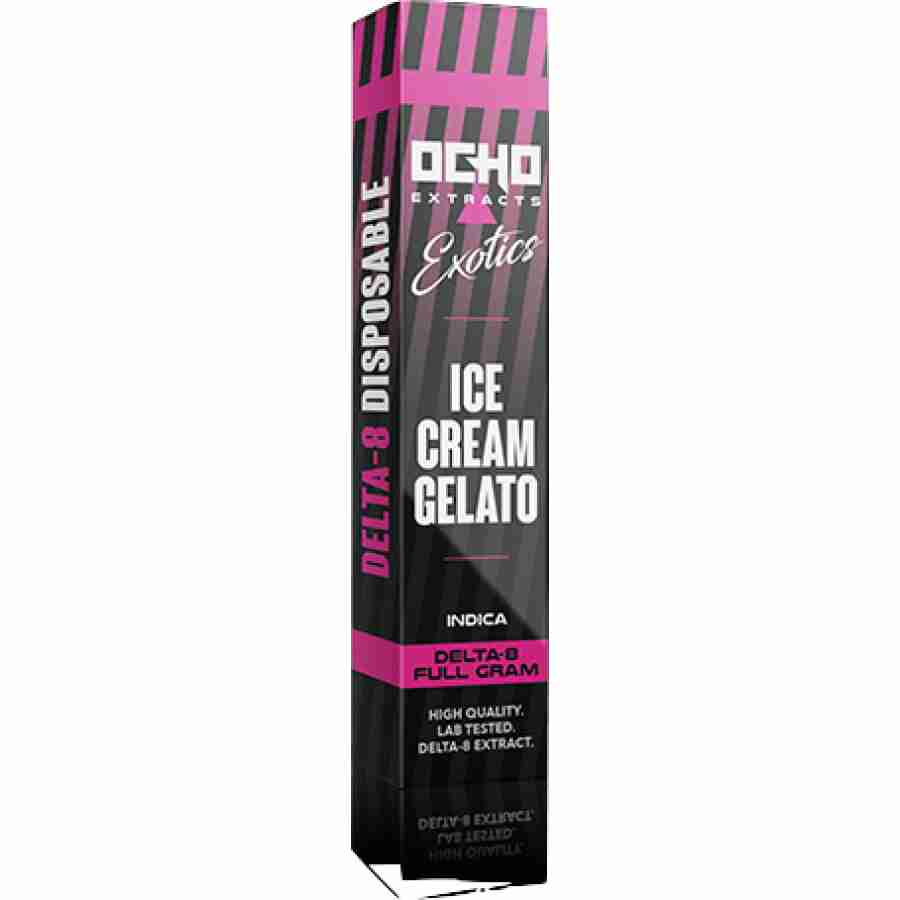 products ocho extracts disposables ice cream gelato 1g delta 8 cartridge 28950746267854