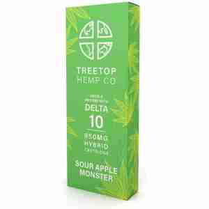 products treetop hemp co cartridges sour apple monster 1g delta 10 cartridge 28918771056846