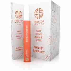 products treetop hemp co disposables sunset sherbet 1g cbd delta 8 disposable 28918845309134