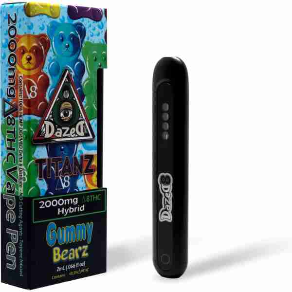dazed8 disposables dazed8 gummy bearz delta 8 disposable 2g