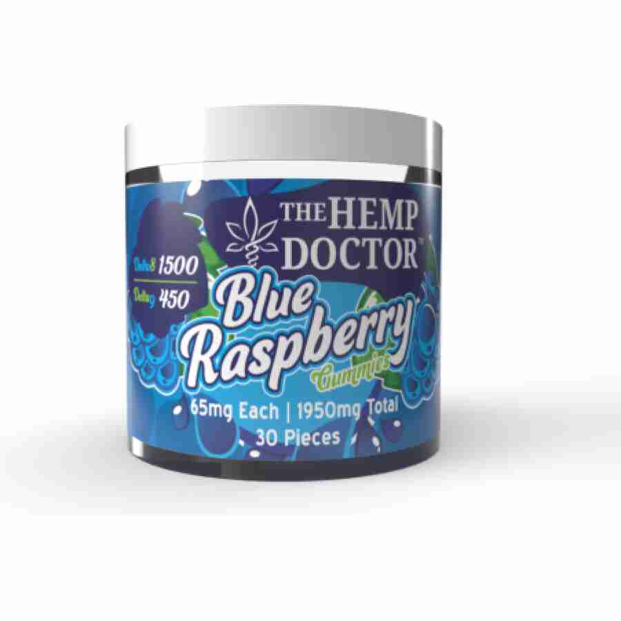 products hemp doctor blue raspberry 65mg gummies 30pc 29649705828558