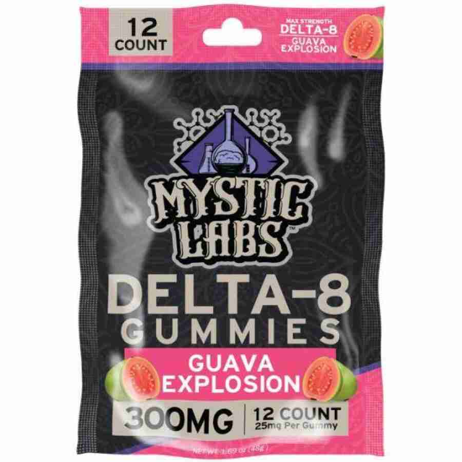 products mystic labs guava explosion 25mg gummies 12pc 29649717854414