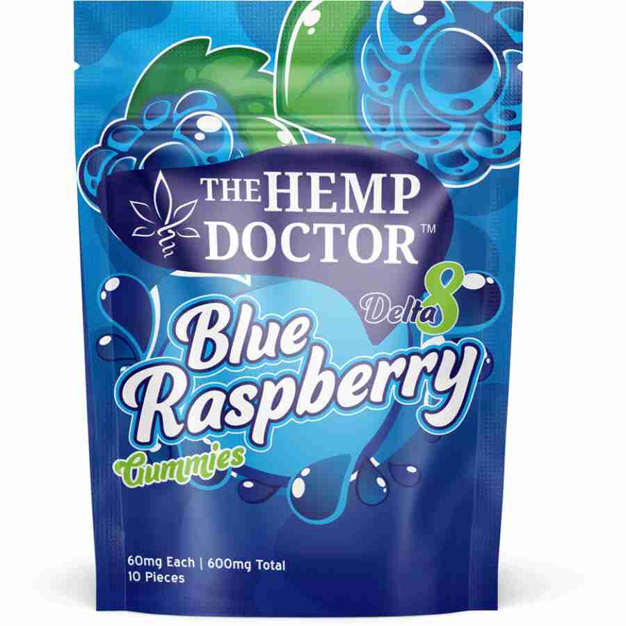 Hemp Doctor 60mg Blue Raspberry Gummies (10 Pieces)