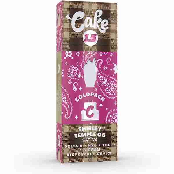 cake coldpack disposable vape shirly temple og