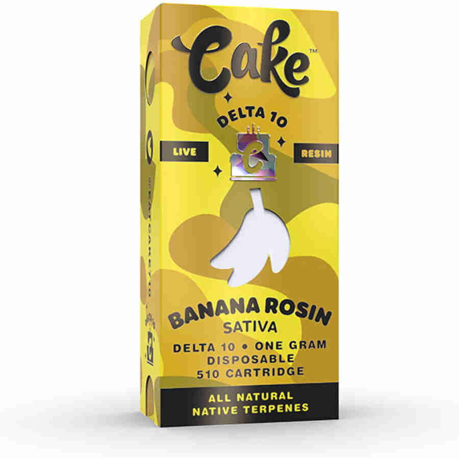 cake live resin delta 10 cartridge banana rosin
