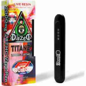 DazeD8 F1 Durban Live Resin Delta 8 Disposable Vape (2g)