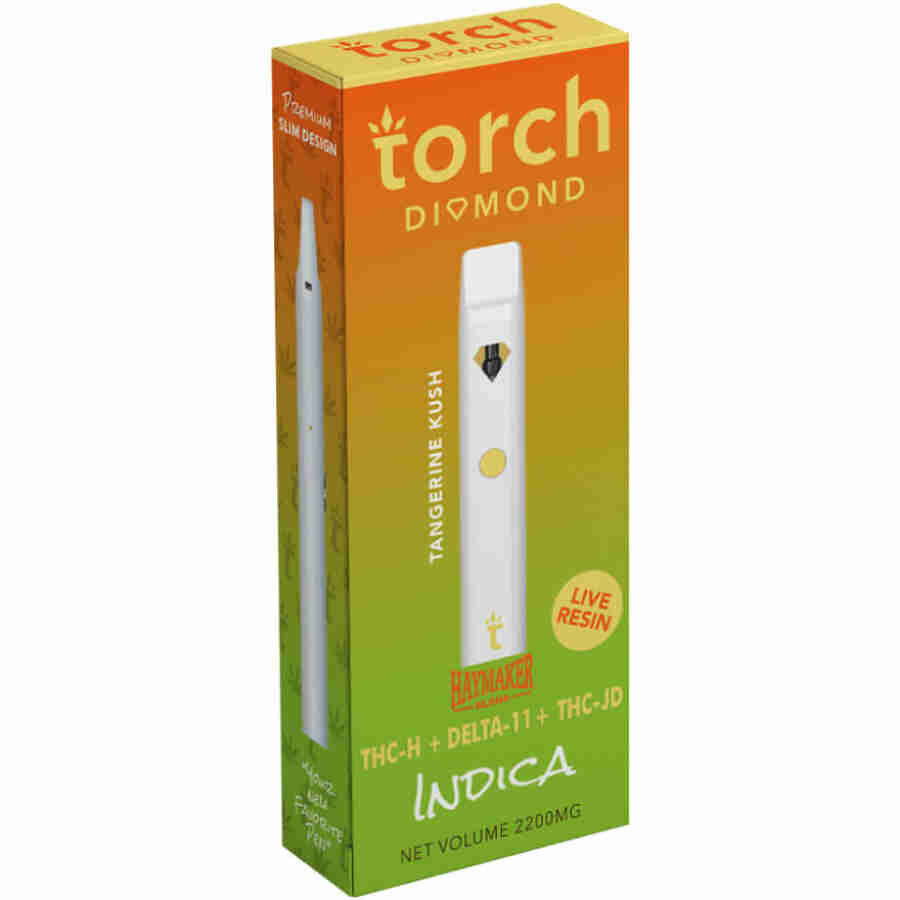 Torch Diamond Haymaker Blend THC HTHC JODelta 11 Disposable Tangerine Kush