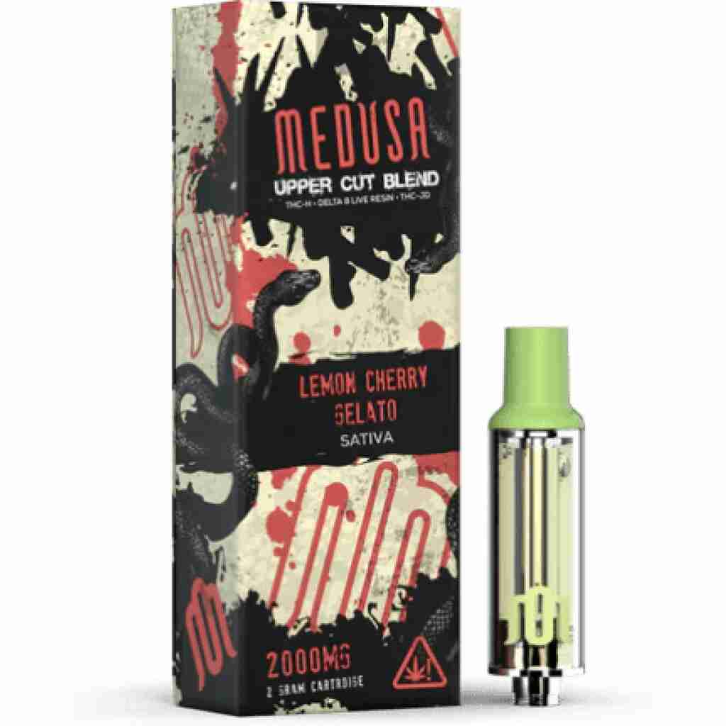 medusa uppercut blend 2g cartridge lemon cherry gelato min