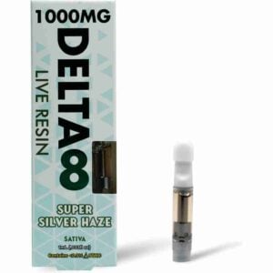 CannaXtra Super Silver Haze Live Resin Delta 8 Cartridge (1g)