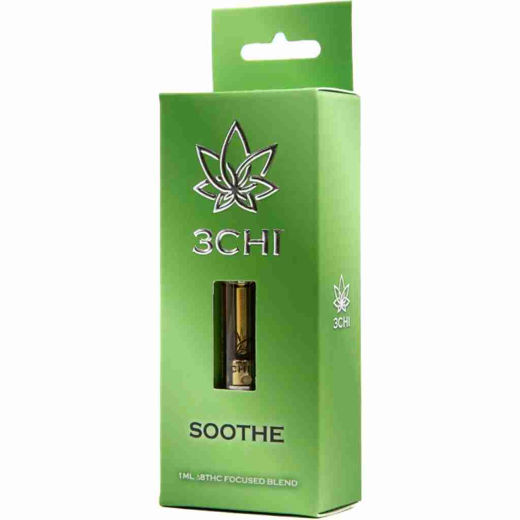 delta 8 thc focused blend vape cartridge soothe box