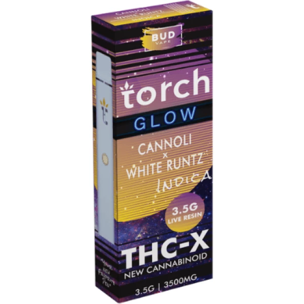 torch glow live resin 3g disposable cannoli white runtz