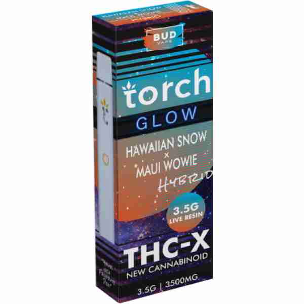 torch glow live resin 3g disposable hawaiian snow maui wowie