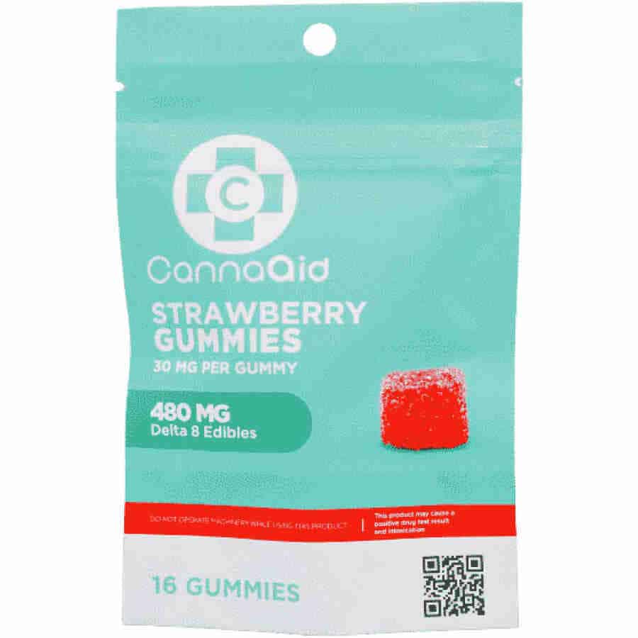 CannaAid Strawberry Delta 8 Gummies