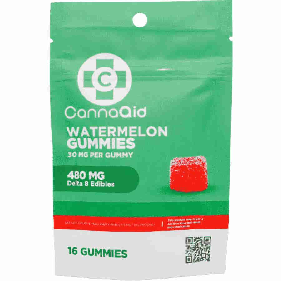 CannaAid Watermelon Delta 8 Gummies