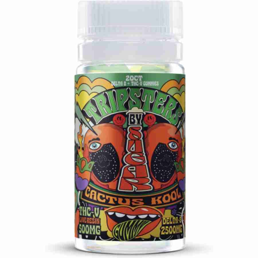 Trippy Sugar D8 THCV Gummies Cactus Kool 600x600 1
