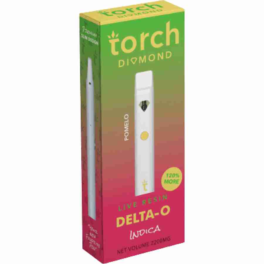 torch diamond delta O 2.2 live resin disposable pomelo