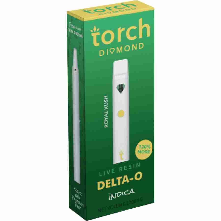 torch diamond delta O 2.2 live resin disposable royal kush