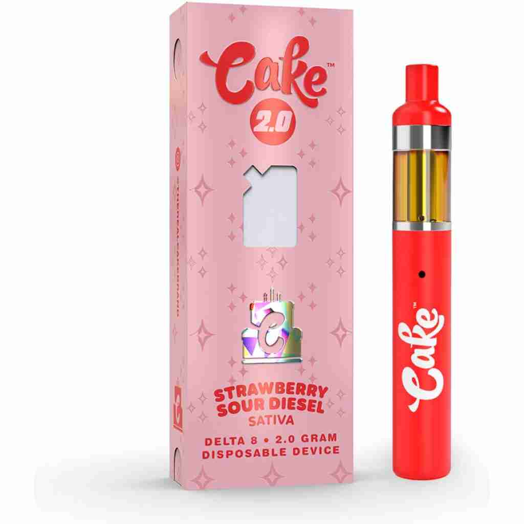cake 2 gram d8 disposable strawberry sour diesel 1 min