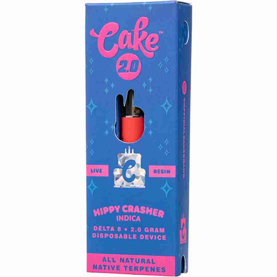 cake delta 8 live resin disposable 2g hippy crasher
