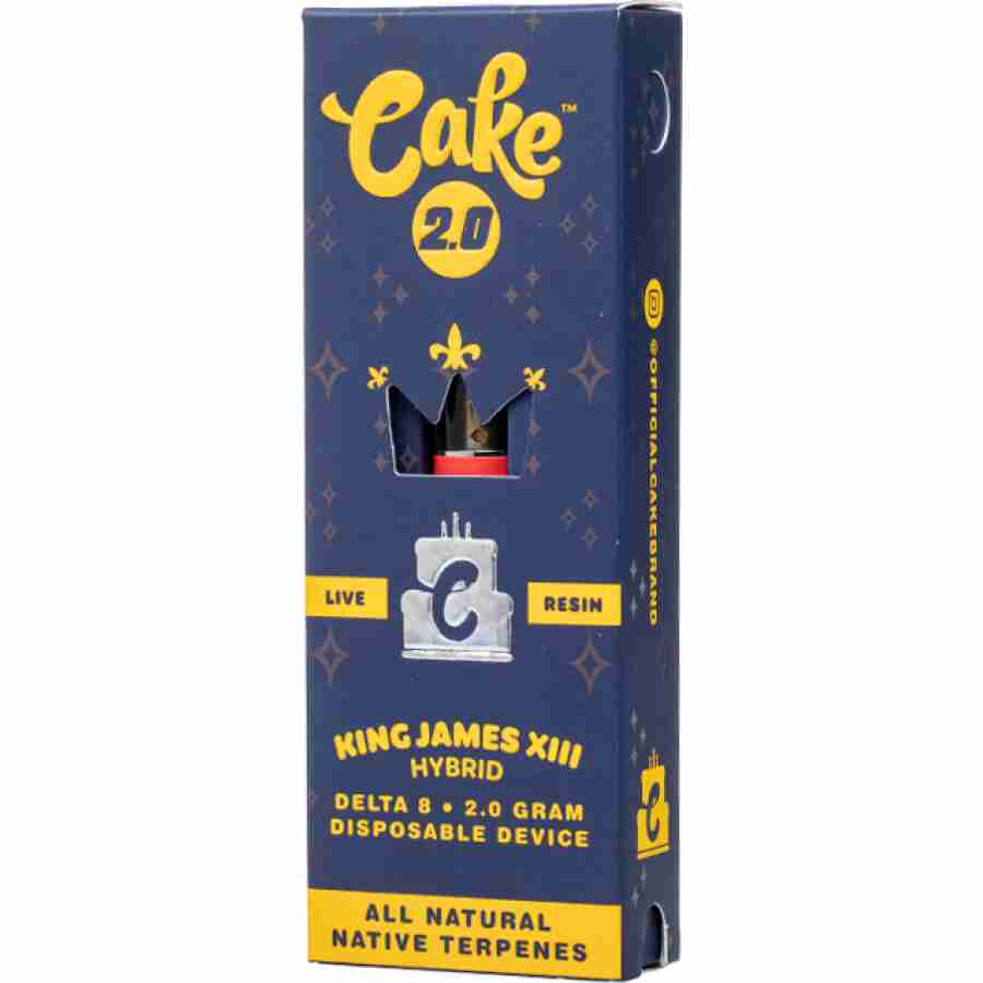 cake delta 8 live resin disposable 2g king james xiii