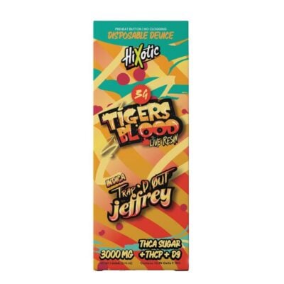 HiXotic Trap’d Out Jeffrey Disposable Vape 3g Tigers Blood