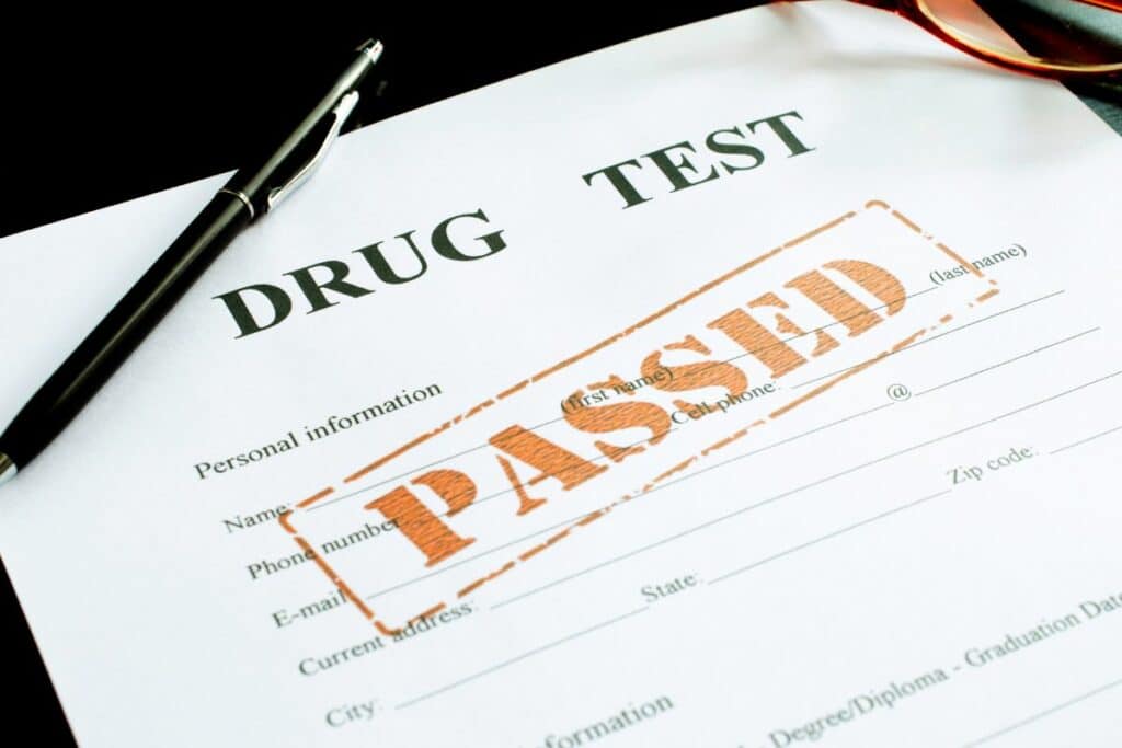 Drug test result for THCA