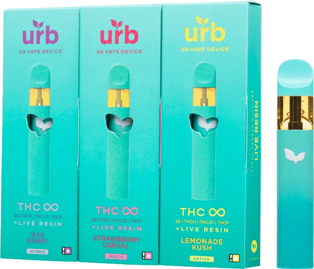 urb thc infinity disposable pen vape 3 grams