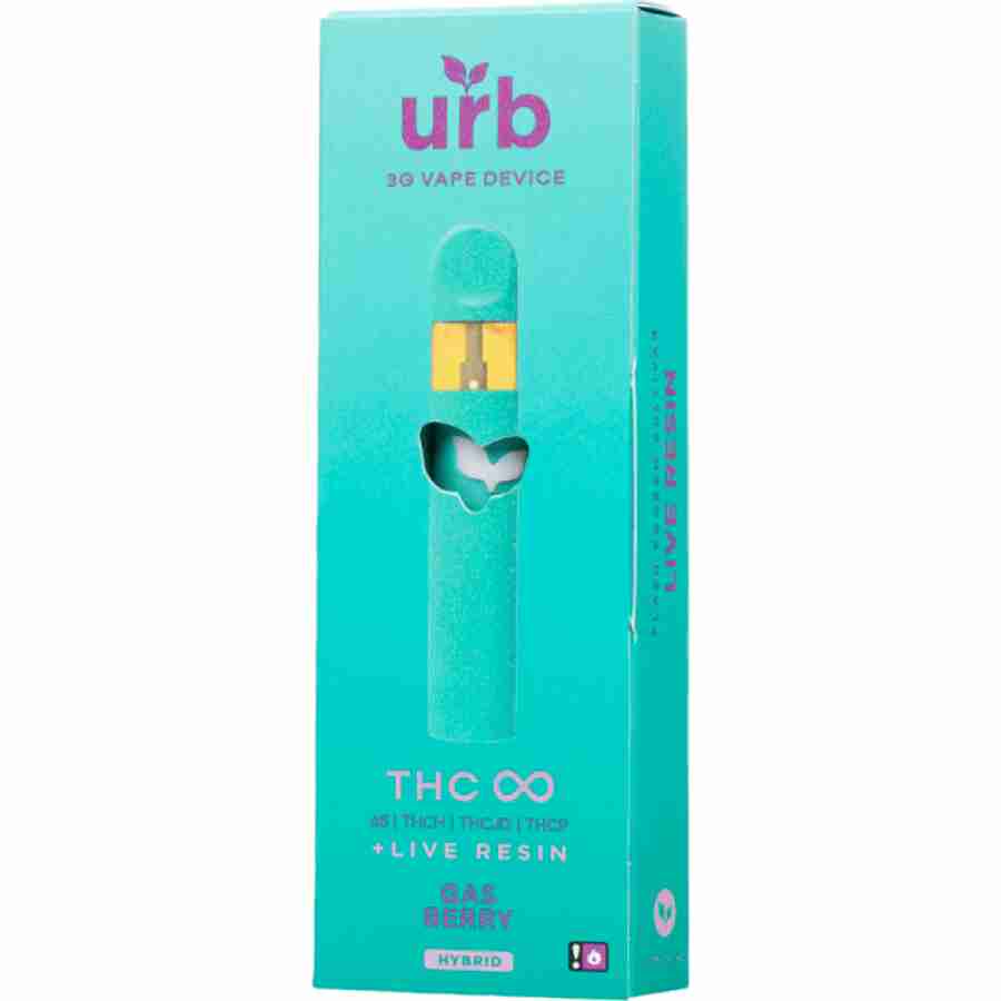 urb thc infinity disposable 3g gas berry