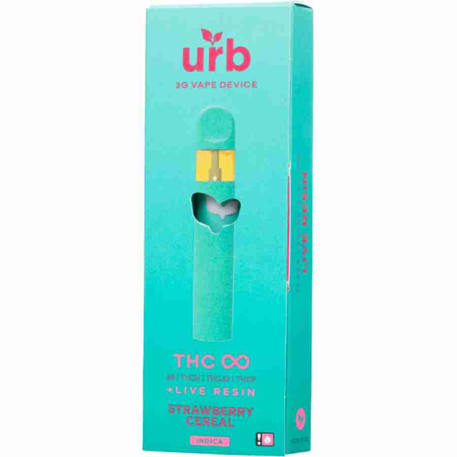 urb thc infinity disposable 3g strawberry cereal