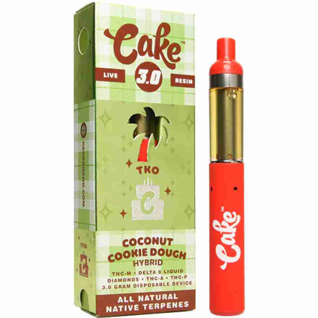 Cake TKO Disposable Vape 3 Grams coconut cookie