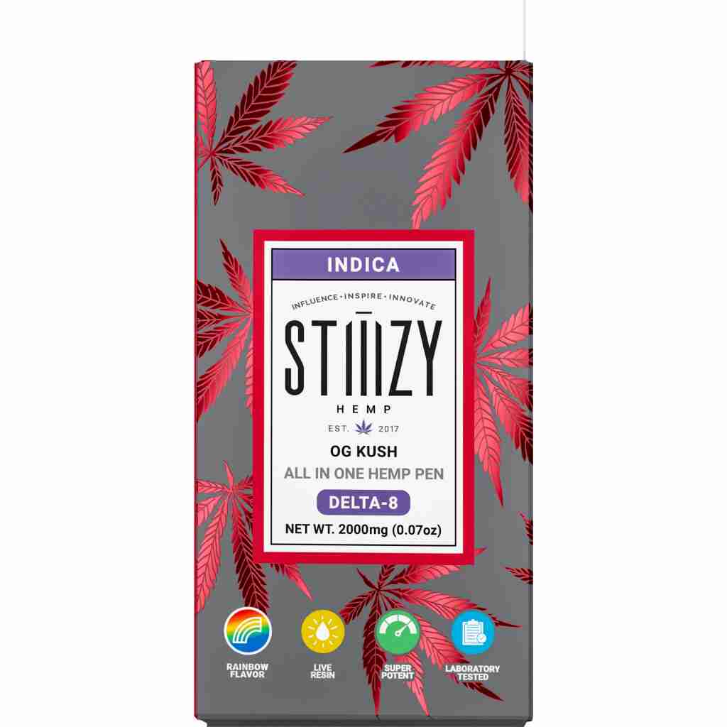 STIIIZY Hemp AIO D8 Disposable Vape Pens 2g 3 Strains D8 Super Store