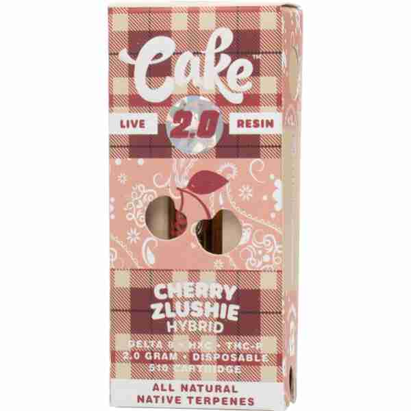 cake cold pack live resin cartridge 2g cherry zlushie