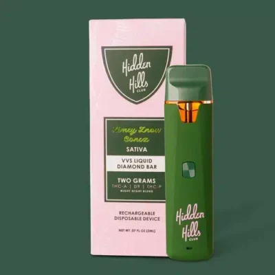 hidden hills club vvs diamonds night blend disposable limey snow conez