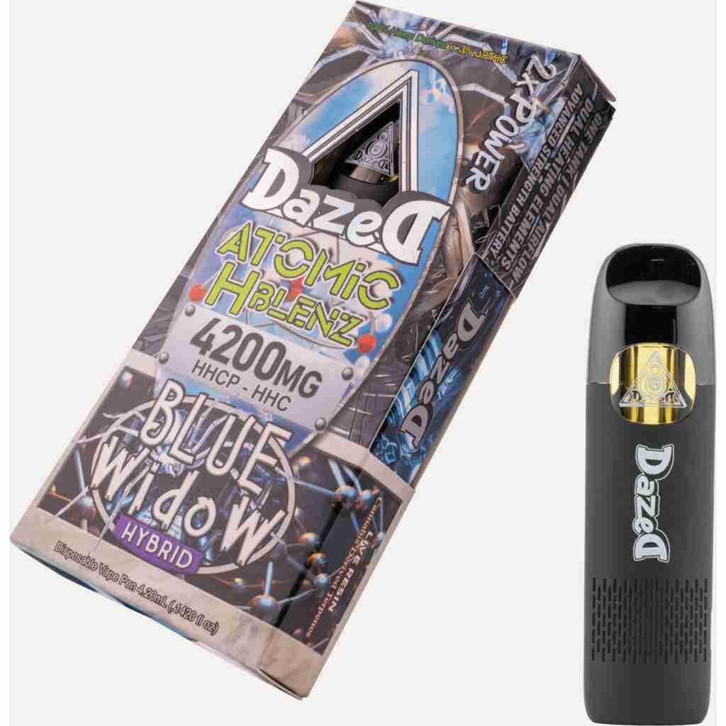 Dazed8 Nimbuz Atomic H Blenz Disposable Vape Pens 4.20gBlue Widow