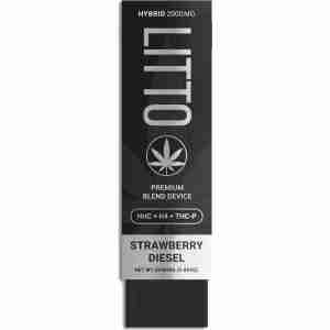 Lilo Litto HHC AIO Tri Blend Disposable Vape Pens (2g) strawberry dil.