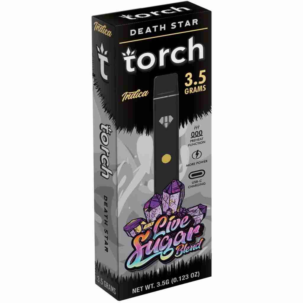 Torch Live Sugar Blend Disposable Vape 3.5g Death Star