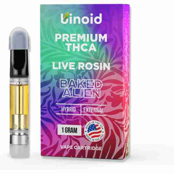 Binoid premium live rosin cbd eliquid.